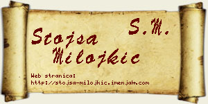 Stojša Milojkić vizit kartica